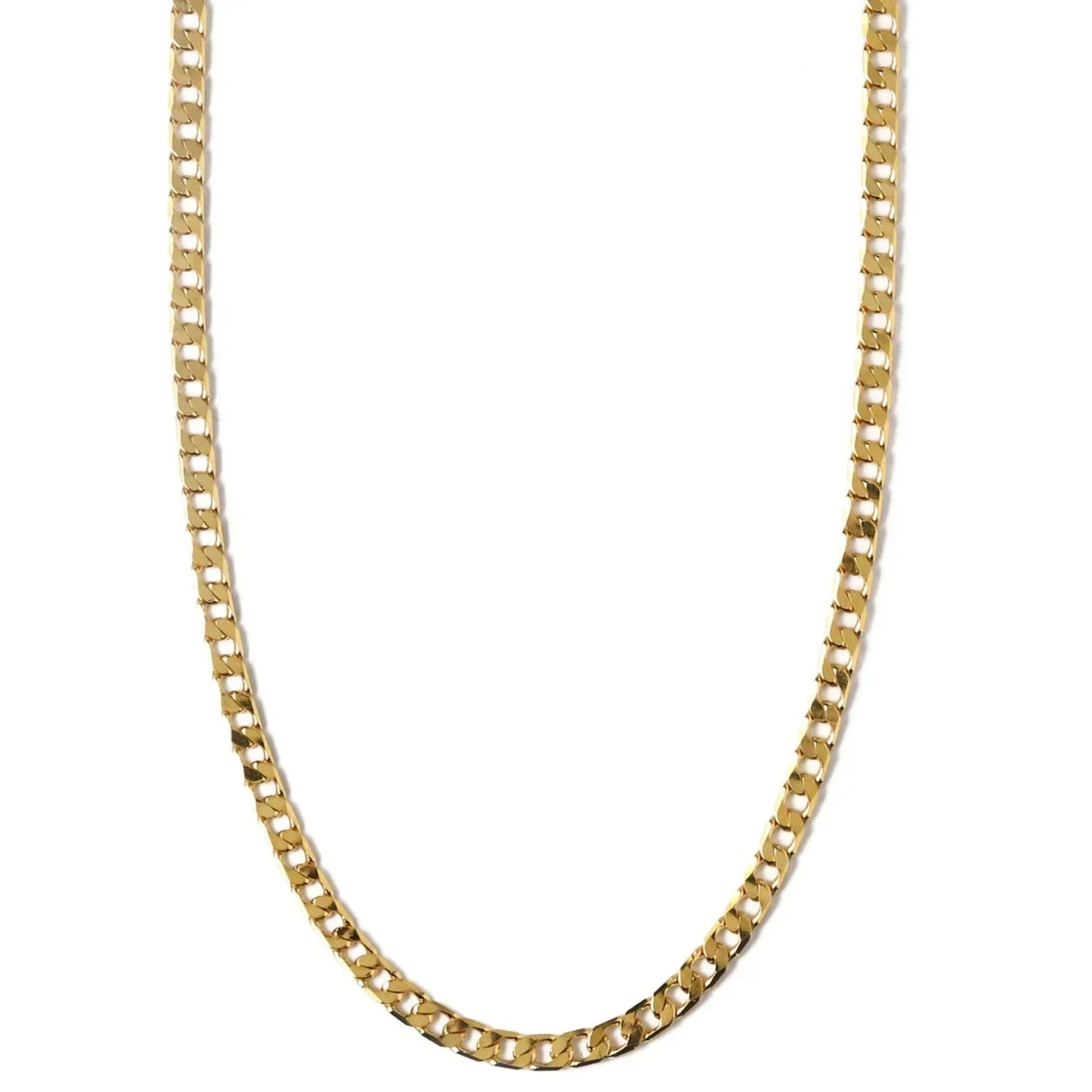 Vero™ | 16K Gold Flat Link Curb Chain Necklace