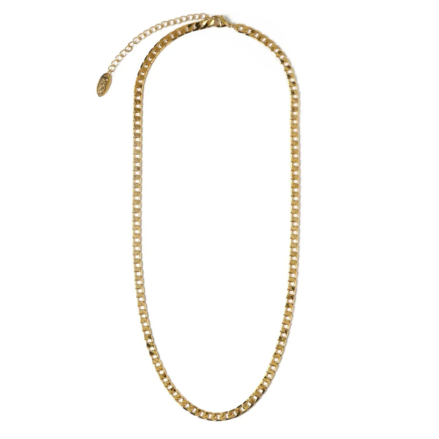 Vero™ | 16K Gold Flat Link Curb Chain Necklace
