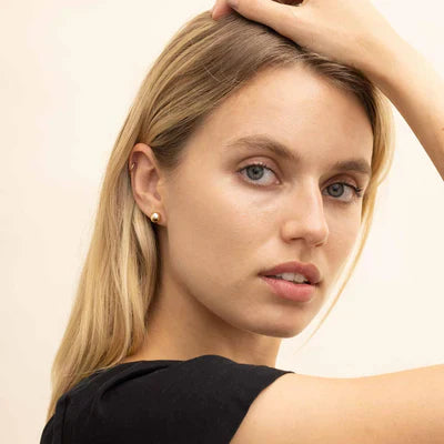 Ball™ | 16K Gold Stud Earrings