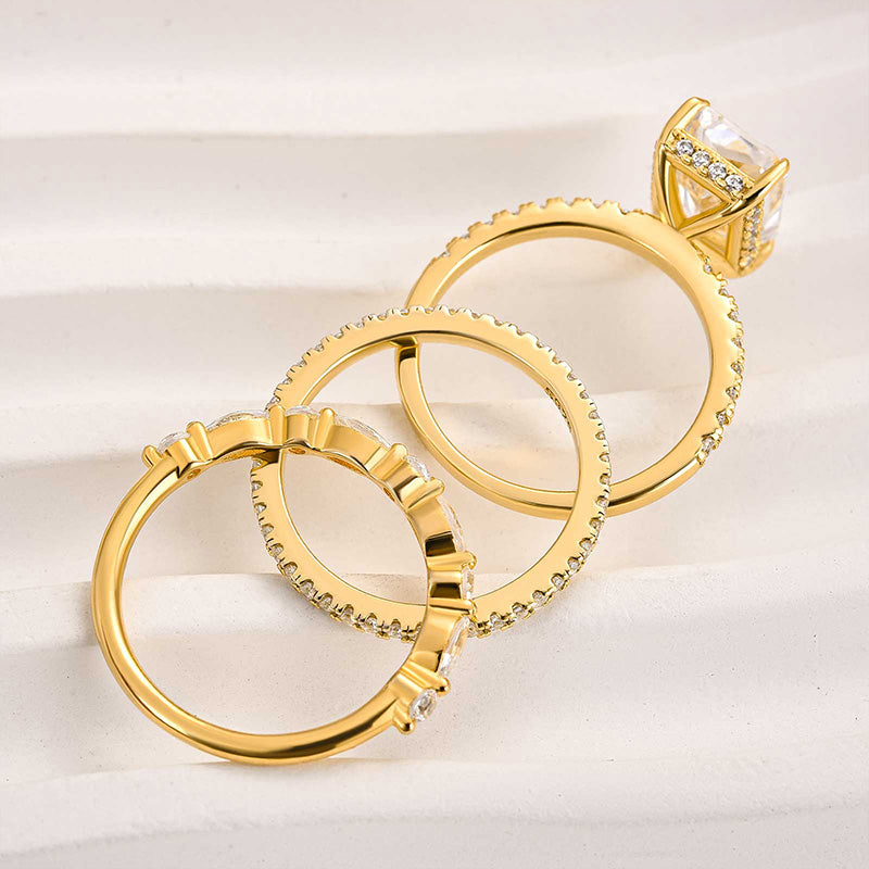 Jaily™ | Gold 3PC Wedding Ring Set