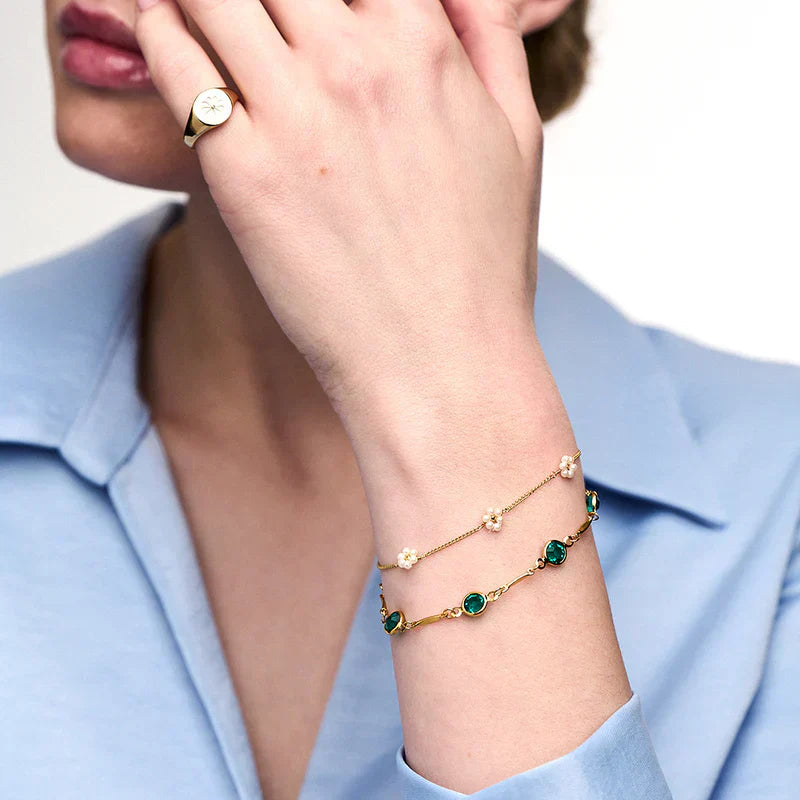 Emeralda™ | 18K Gold Link Chain Bracelet