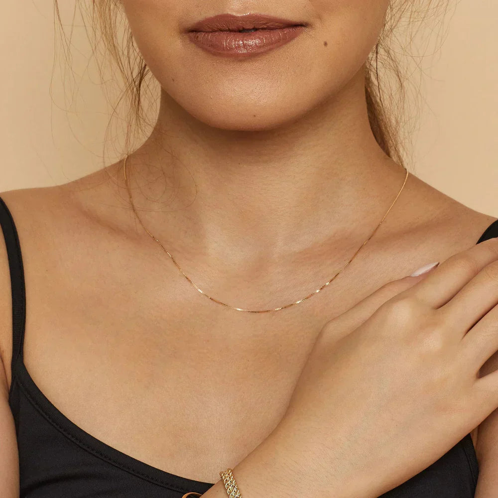 Bodega™ | 18K Gold Box Necklace
