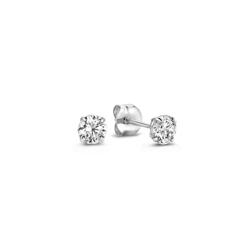 Larmes™ | 14K Gold Stone Stud Earrings