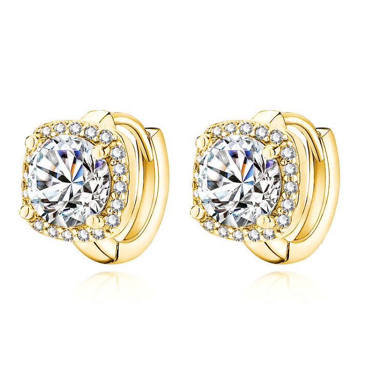 Nadine™ | 18K Gold Square Earrings