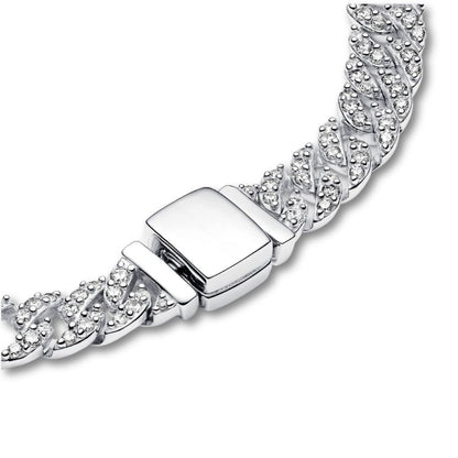 Cubo™ | 18K Gold Moissanite Cuban Bracelet