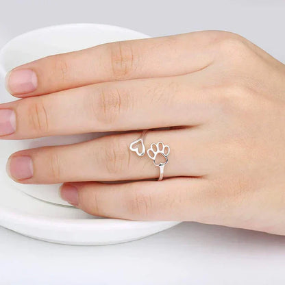 Calder™ | Adjustable Pfoten-Herz-Ring