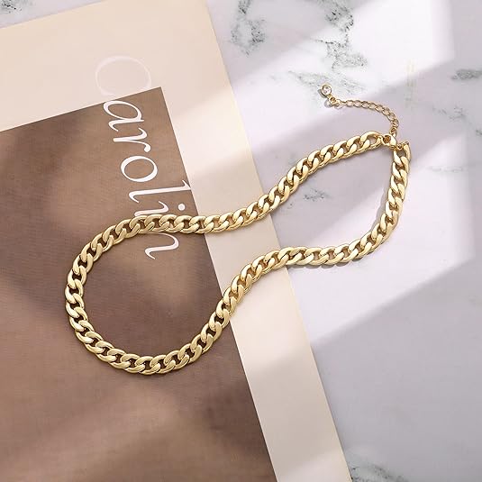 Cavaro™ | 18K Gold Chunky Cuban Link Necklace