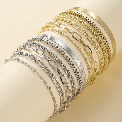 Ellis™ | 16K Gold Bracelet Set