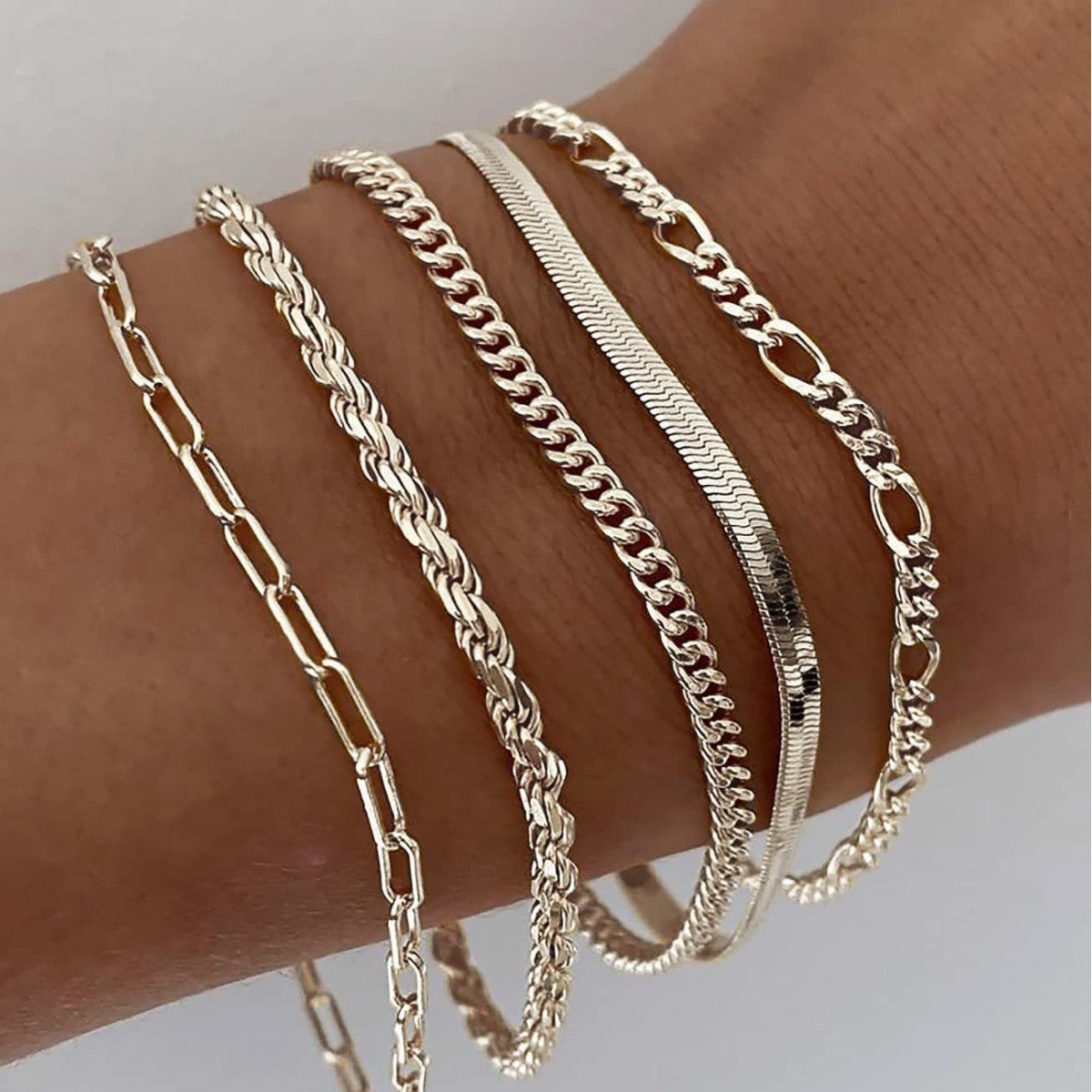 Ellis™ | 16K Gold Bracelet Set