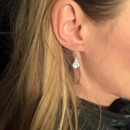 Auric™ | Vintage Silver Flower Earrings