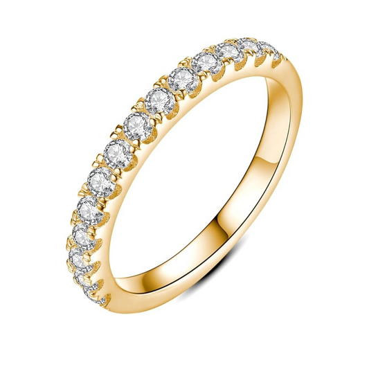 Eterna™ | 18K Gold Moissanite Wedding Band