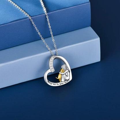 Cantrice™ | 925 Silver Heart & Dog Necklace