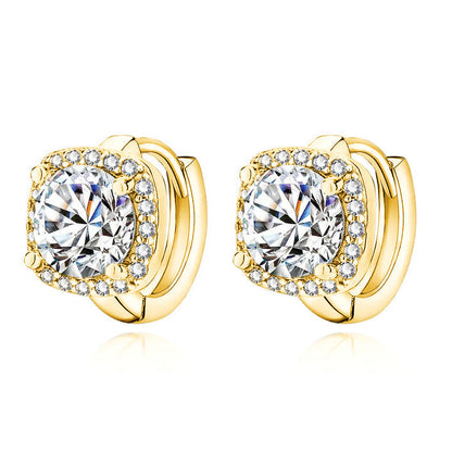 Nadine™ | 18K Gold Square Earrings