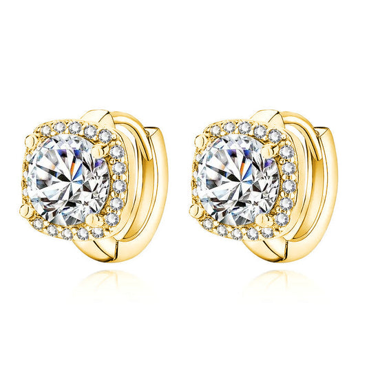 Nadine™ | 18K Gold Square Earrings